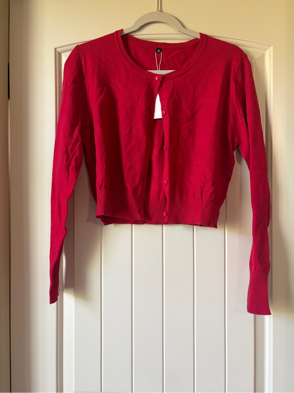 NWT Cropped Button Up Fine Knit Cardigan